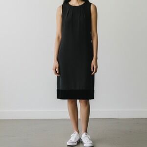 Etro Wool Silk Shift Dress Sleeveless Black size 44‎ / US Medium